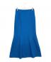Mame Kurogouchi（マメクロゴウチ）の古着「Shirring Jersey Jacquard Flare Skirt」｜ブルー