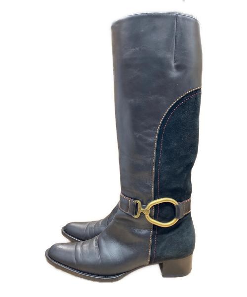 LOEWE（ロエベ）LOEWE (ロエベ) ロングブーツ ブラック サイズ:37の古着・服飾アイテム