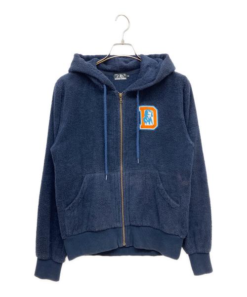 Hysteric Glamour（ヒステリックグラマー）Hysteric Glamour (ヒステリックグラマー) パイル地ジップパーカー ネイビー サイズ:Sの古着・服飾アイテム