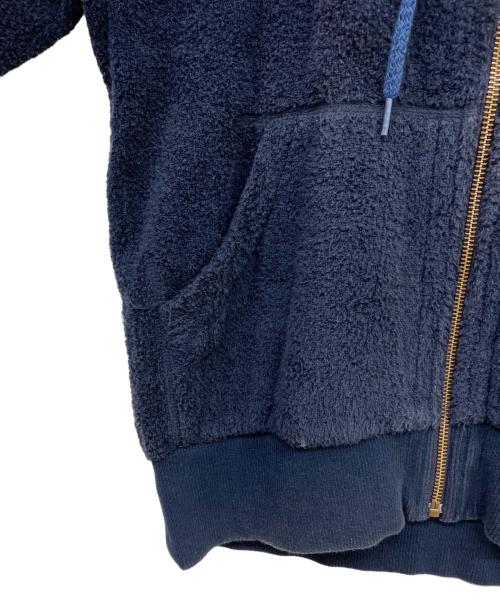 Hysteric Glamour（ヒステリックグラマー）Hysteric Glamour (ヒステリックグラマー) パイル地ジップパーカー ネイビー サイズ:Sの古着・服飾アイテム