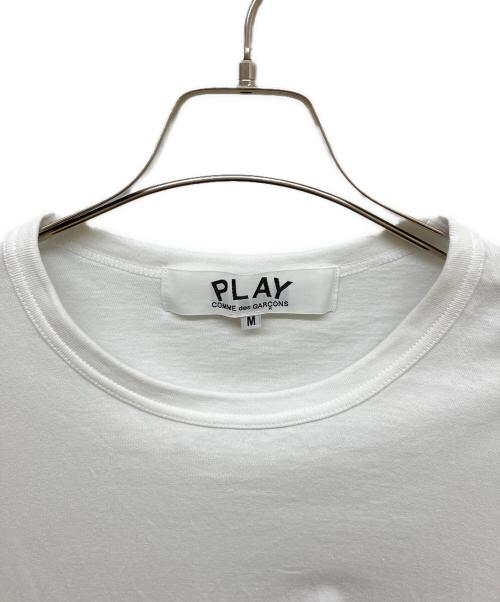 PLAY COMME des GARCONS（プレイコムデギャルソン）PLAY COMME des GARCONS (プレイコムデギャルソン) OVERSIZED LOGO T-SHIRT ホワイト サイズ:Mの古着・服飾アイテム