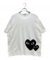 PLAY COMME des GARCONS（プレイコムデギャルソン）の古着「OVERSIZED LOGO T-SHIRT」｜ホワイト