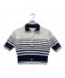 Bibiy.（ビビィ）の古着「ROSIE SHIRT KNIT」｜ホワイト×ネイビー