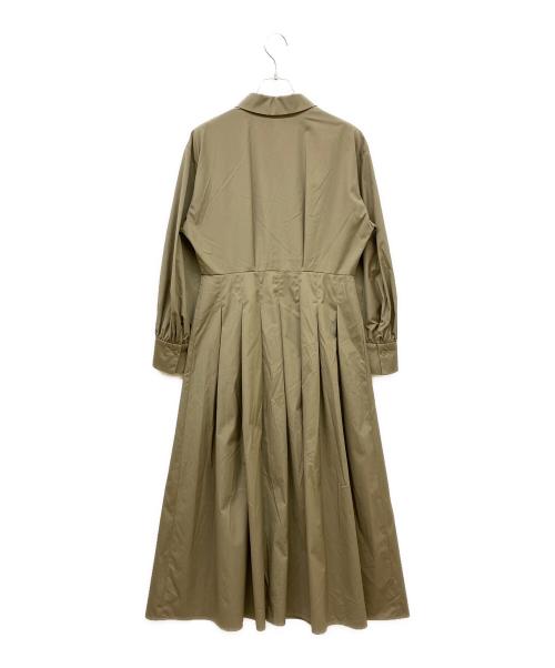 ANAYI（アナイ）ANAYI (アナイ) ブロードタックフレアワンピース ベージュ サイズ:Mの古着・服飾アイテム