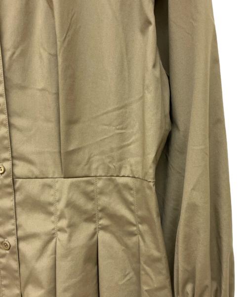 ANAYI（アナイ）ANAYI (アナイ) ブロードタックフレアワンピース ベージュ サイズ:Mの古着・服飾アイテム