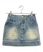 AND MARYアンドマリー）の古着「Jenny denim mini skirt」｜インディゴ