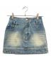 AND MARY（アンドマリー）の古着「Jenny denim mini skirt」｜インディゴ