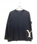 Y'sワイズ）の古着「ロングスリーブカットソー」｜ブラック