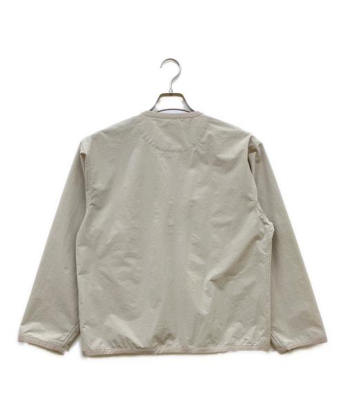 DANTON（ダントン）DANTON (ダントン) ポリエステルダブルクロスシャツカーディガン グレー サイズ:SIZE 38の古着・服飾アイテム