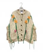 DISCOVEREDディスカバード）の古着「Hand Embroidery Fisherman Knit」｜アイボリー