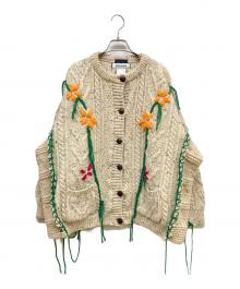 DISCOVERED（ディスカバード）の古着「Hand Embroidery Fisherman Knit」｜アイボリー