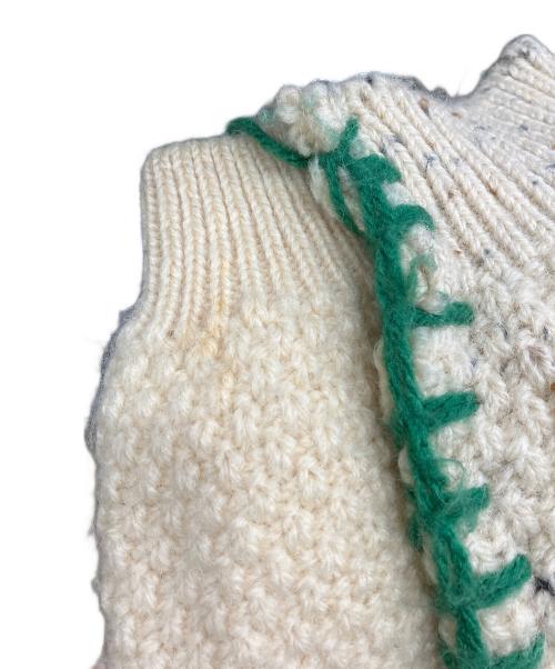 DISCOVERED（ディスカバード）DISCOVERED (ディスカバード) Hand Embroidery Fisherman Knit アイボリー サイズ:SIZE Freeの古着・服飾アイテム