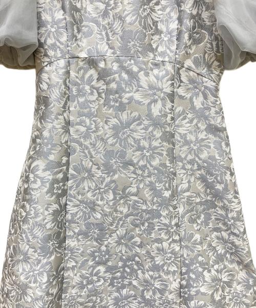 DazzliN（ダズリン）DazzliN (ダズリン) シアーベールジャカードワンピース グレー サイズ:S 未使用品の古着・服飾アイテム
