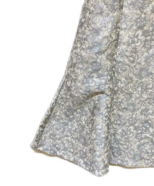 DazzliN（ダズリン）DazzliN (ダズリン) シアーベールジャカードワンピース グレー サイズ:S 未使用品の古着・服飾アイテム