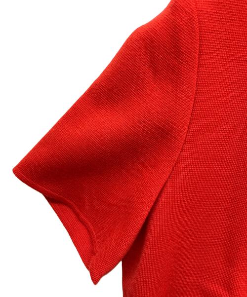 CELINE（セリーヌ）CELINE (セリーヌ) ニットポロシャツ レッド サイズ:38の古着・服飾アイテム