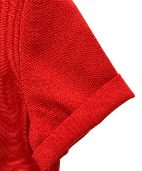 CELINE（セリーヌ）CELINE (セリーヌ) ニットポロシャツ レッド サイズ:38の古着・服飾アイテム