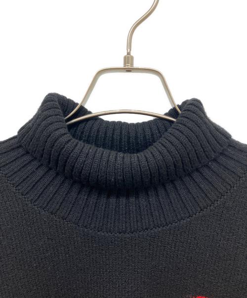 AMI PARIS（アミ パリス）AMI PARIS (アミ パリス) タートルネックニットハートロゴウールオーバー ブラック サイズ:Sの古着・服飾アイテム