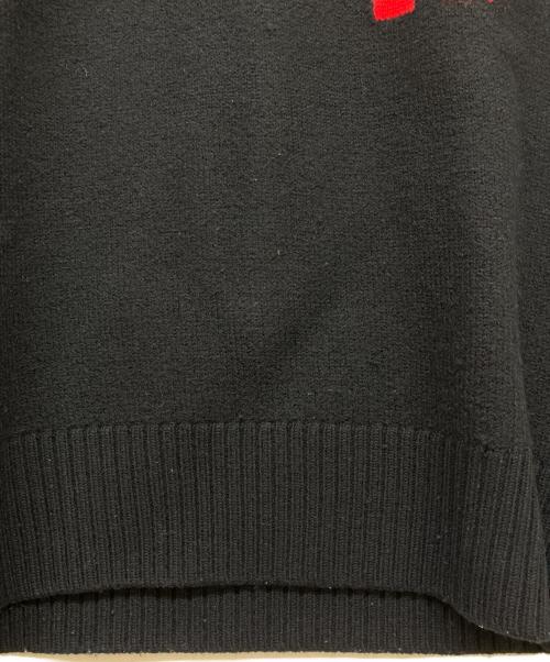 AMI PARIS（アミ パリス）AMI PARIS (アミ パリス) タートルネックニットハートロゴウールオーバー ブラック サイズ:Sの古着・服飾アイテム