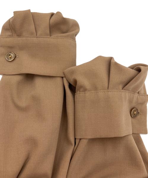 BLUE LABEL CRESTBRIDGE（ブルーレーベルクレストブリッジ）BLUE LABEL CRESTBRIDGE (ブルーレーベルクレストブリッジ) エアリー ツイル トレンチ ドレス ベージュ サイズ:38の古着・服飾アイテム