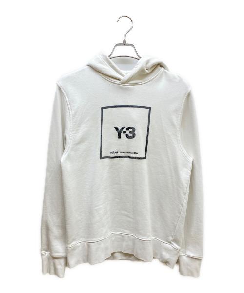 adidas（アディダス）adidas (アディダス) Y-3 (ワイスリー) U SQ LBL GRPHC HOODIE ホワイト サイズ:SIZE XSの古着・服飾アイテム