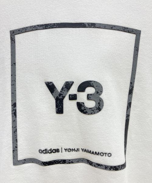 adidas（アディダス）adidas (アディダス) Y-3 (ワイスリー) U SQ LBL GRPHC HOODIE ホワイト サイズ:SIZE XSの古着・服飾アイテム