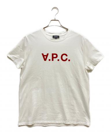 中古・古着通販】A.P.C. (アーペーセー) プリントTシャツ ホワイト 