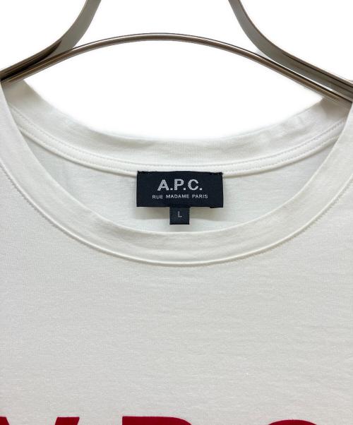 A.P.C.（アーペーセー）A.P.C. (アーペーセー) プリントTシャツ ホワイト サイズ:Lの古着・服飾アイテム