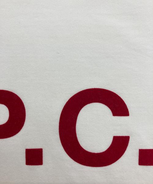 A.P.C.（アーペーセー）A.P.C. (アーペーセー) プリントTシャツ ホワイト サイズ:Lの古着・服飾アイテム