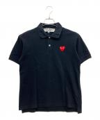 PLAY COMME des GARCONSプレイコムデギャルソン）の古着「ポロシャツ」｜ブラック