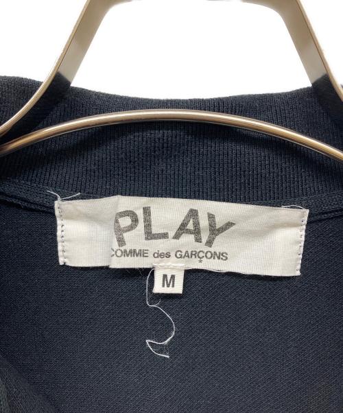 PLAY COMME des GARCONS（プレイコムデギャルソン）PLAY COMME des GARCONS (プレイコムデギャルソン) ポロシャツ ブラック サイズ:Mの古着・服飾アイテム