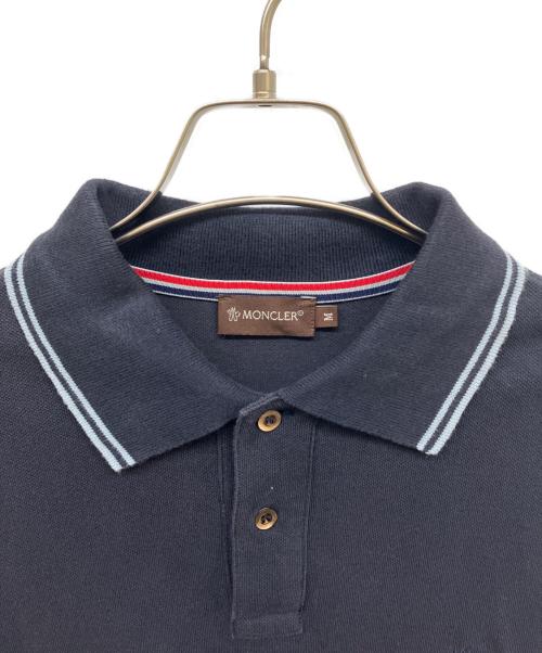 MONCLER（モンクレール）MONCLER (モンクレール) ポロシャツ ブラック サイズ:Mの古着・服飾アイテム
