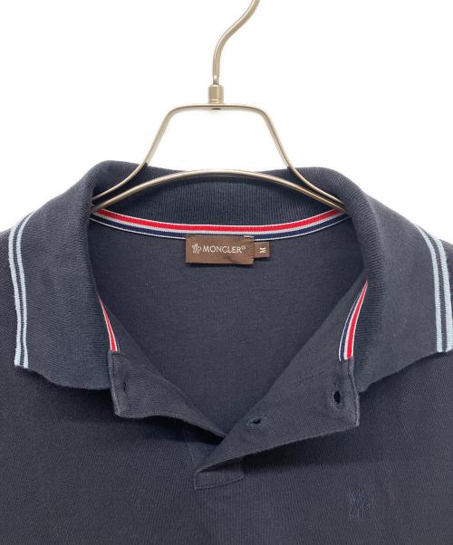 MONCLER（モンクレール）MONCLER (モンクレール) ポロシャツ ブラック サイズ:Mの古着・服飾アイテム