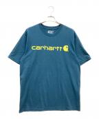 CarHarttカーハート）の古着「プリントTシャツ」｜ブルー