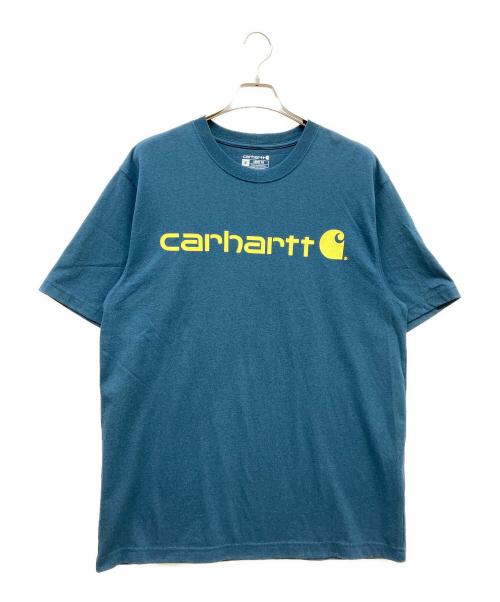 CarHartt（カーハート）CarHartt (カーハート) プリントTシャツ ブルー サイズ:SIZE Mの古着・服飾アイテム