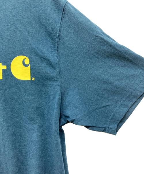 CarHartt（カーハート）CarHartt (カーハート) プリントTシャツ ブルー サイズ:SIZE Mの古着・服飾アイテム