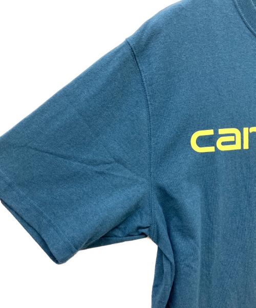 CarHartt（カーハート）CarHartt (カーハート) プリントTシャツ ブルー サイズ:SIZE Mの古着・服飾アイテム