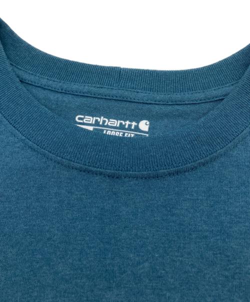 CarHartt（カーハート）CarHartt (カーハート) プリントTシャツ ブルー サイズ:SIZE Mの古着・服飾アイテム