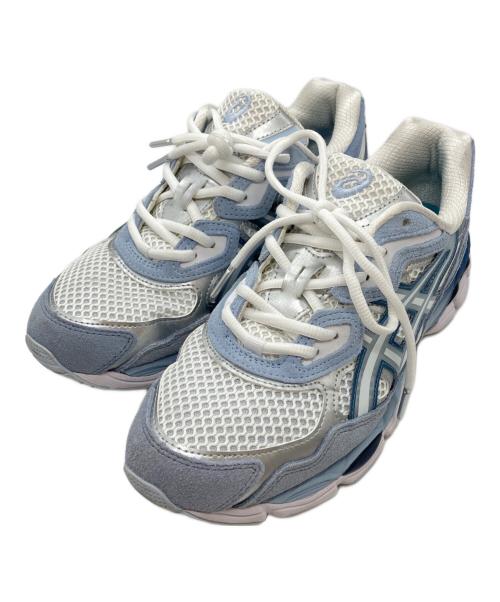 asics（アシックス）asics (アシックス) ATMOS (アトモス) GEL-NYC “HYOUZAN” ホワイト×ブルー サイズ:27の古着・服飾アイテム