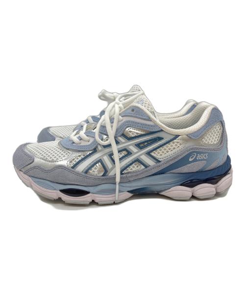 asics（アシックス）asics (アシックス) ATMOS (アトモス) GEL-NYC “HYOUZAN” ホワイト×ブルー サイズ:27の古着・服飾アイテム