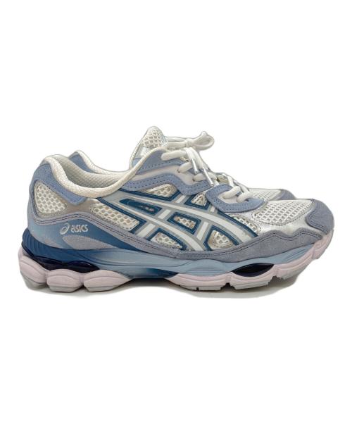 asics（アシックス）asics (アシックス) ATMOS (アトモス) GEL-NYC “HYOUZAN” ホワイト×ブルー サイズ:27の古着・服飾アイテム