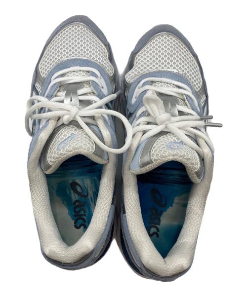 asics（アシックス）asics (アシックス) ATMOS (アトモス) GEL-NYC “HYOUZAN” ホワイト×ブルー サイズ:27の古着・服飾アイテム