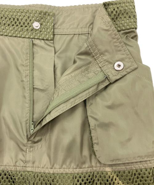 DOUBLE STANDARD CLOTHING（ダブルスタンダードクロージング）DOUBLE STANDARD CLOTHING (ダブルスタンダードクロージング) ESSENTIAL メッシュプリーツスカート オリーブ サイズ:38の古着・服飾アイテム