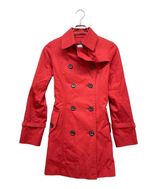 BLUE LABEL CRESTBRIDGE（ブルーレーベルクレストブリッジ）BLUE LABEL CRESTBRIDGE (ブルーレーベルクレストブリッジ) ライナー付トレンチコート レッド サイズ:SIZE Mの古着・服飾アイテム
