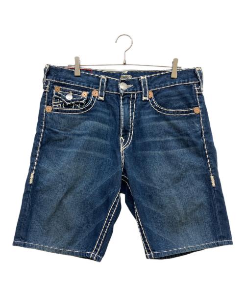 TRUE RELIGION（トゥルー レリジョン）TRUE RELIGION (トゥルー レリジョン) デニムハーフパンツ インディゴ サイズ:SIZE 34の古着・服飾アイテム