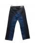 児島ジーンズ (コジマジーンズ) CROWS WORST (クローズ＆ワースト) 切替デニムパンツ インディゴ×ブラック サイズ:SIZE 34：12000円