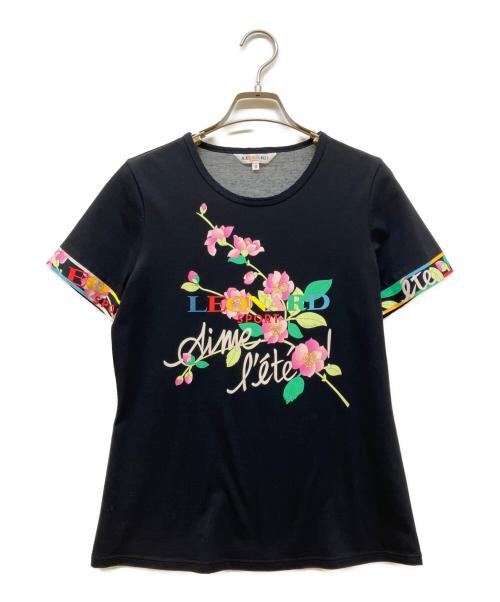 LEONARD SPORT（レオナール スポーツ）LEONARD SPORT (レオナール スポーツ) プリントカットソー ブラック サイズ:SIZE 40の古着・服飾アイテム