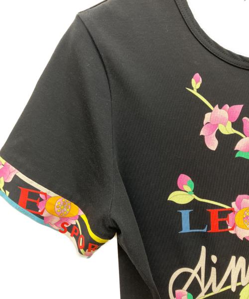 LEONARD SPORT（レオナール スポーツ）LEONARD SPORT (レオナール スポーツ) プリントカットソー ブラック サイズ:SIZE 40の古着・服飾アイテム