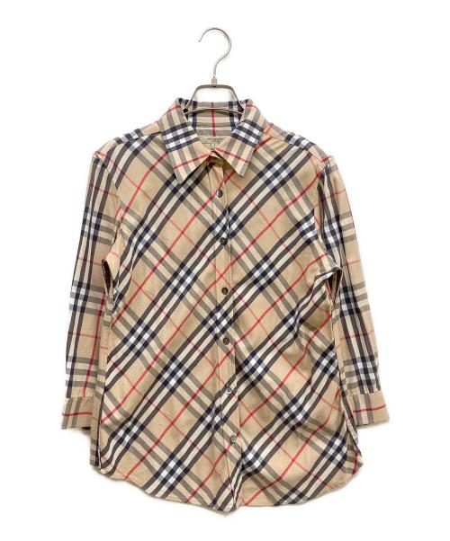 BURBERRY LONDON（バーバリーロンドン）BURBERRY LONDON (バーバリーロンドン) ノバチェックシャツ ベージュ サイズ:Sの古着・服飾アイテム