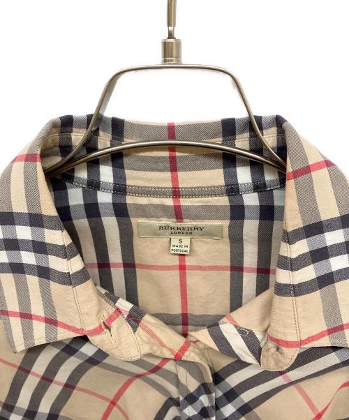 BURBERRY LONDON（バーバリーロンドン）BURBERRY LONDON (バーバリーロンドン) ノバチェックシャツ ベージュ サイズ:Sの古着・服飾アイテム