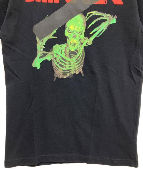 OFFWHITE（オフホワイト）OFFWHITE (オフホワイト) MIRROR SKULL TEE ブラック サイズ:SIZE Mの古着・服飾アイテム